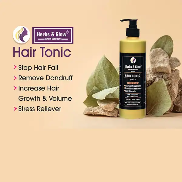 Hair Tonic 500 ML Each, Ingredients Bottle Gourd, Coconut, Sesame, Ral, and Rose Water