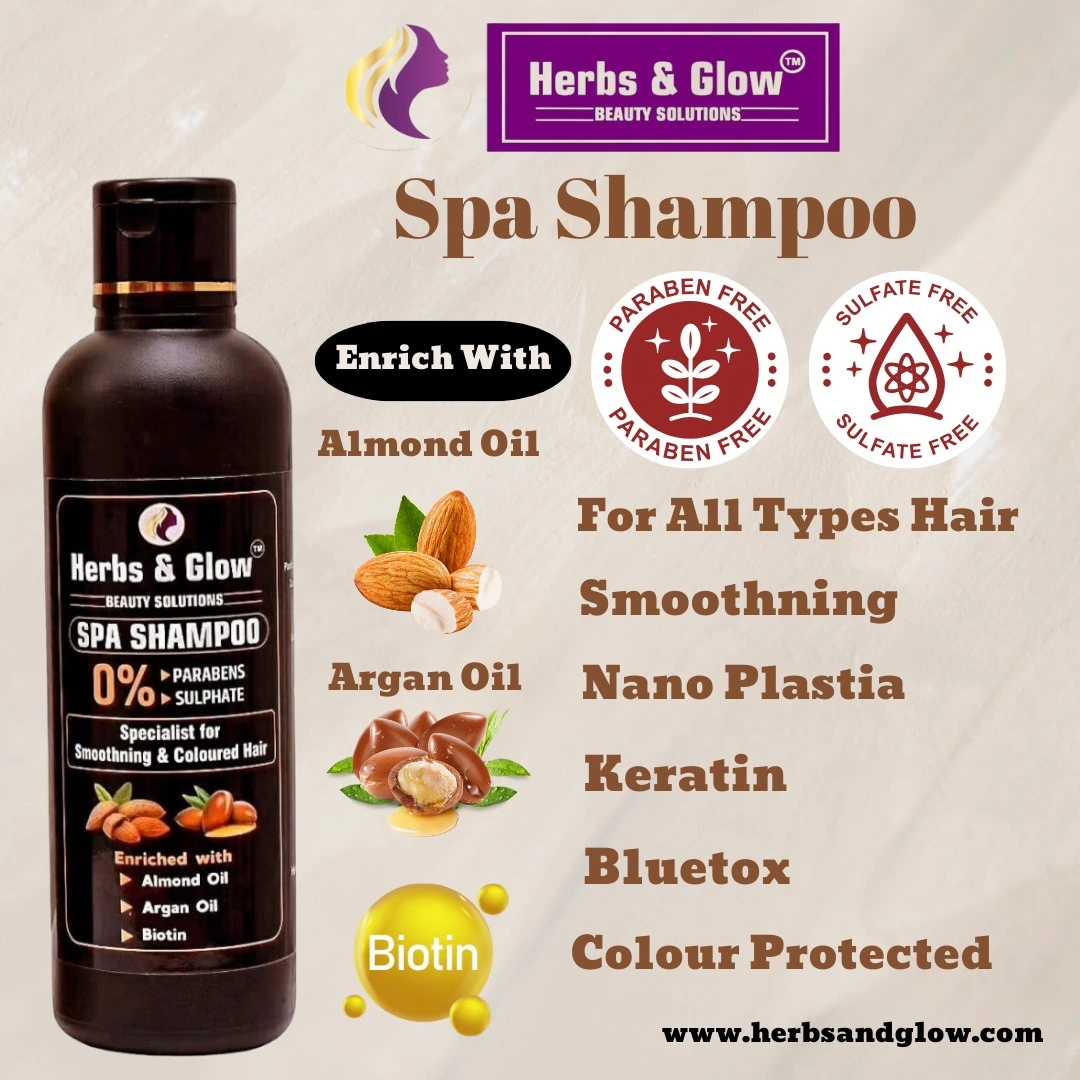 SPA Shampoo 200 ML Each, Ingredients Almond Oil, Argan Oil, and Biotin